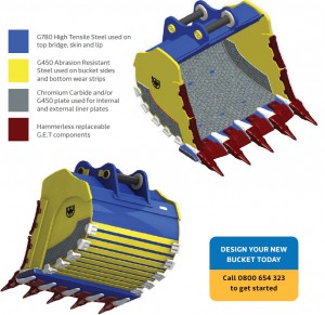 ZX870 bucket CAD 